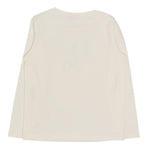 Liu Jo Shirt Girocollo Tinta Unita con Stampa Brillantinata per Bambina GF4093 BIANCO LIU JO 