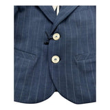 Emanuel Pris Giacca Tinta Unita Fantasia A Righe per Bambino EGC1126B BLU EMANUEL PRIS 