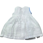 Le Bebe Abito Giromanica Tinta Unita con Fiocco per Neonata LBG6383 BIANCO LE BEBE 