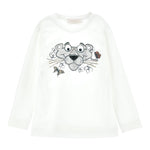 MONNALISA shirt girocollo tinta unita con stampa Bianco per Neonata 19B622 BIANCO MONNALISA 