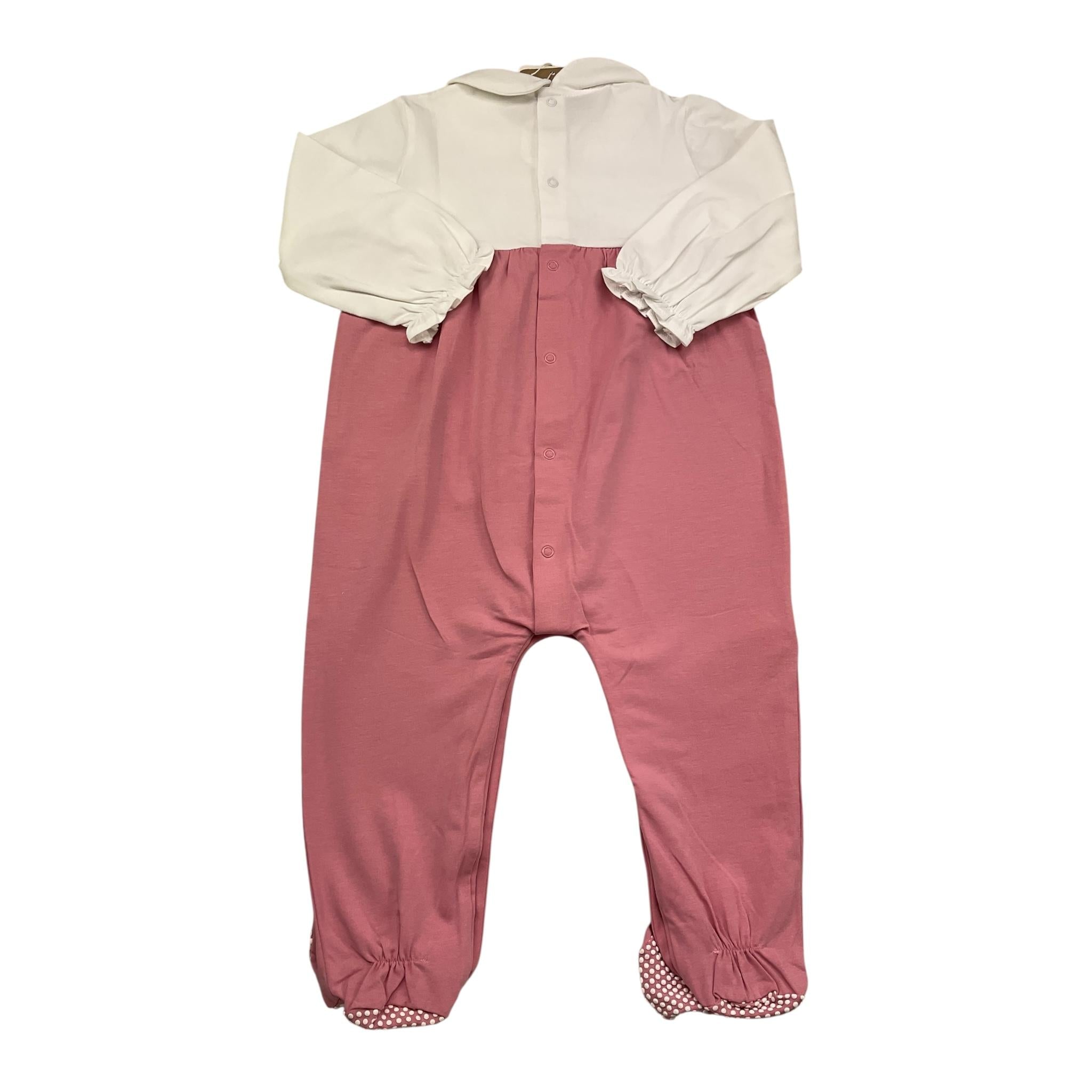 Mayoral Tutina Manica Lunga Bicolore per Neonata 1751 BIANCO/ROSA MAYORAL 