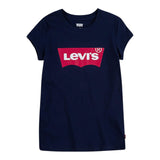 Levi'S T-Shirt Girocollo Tinta Unita con Stampa per Bambino 8E8157X BLU LEVI'S 