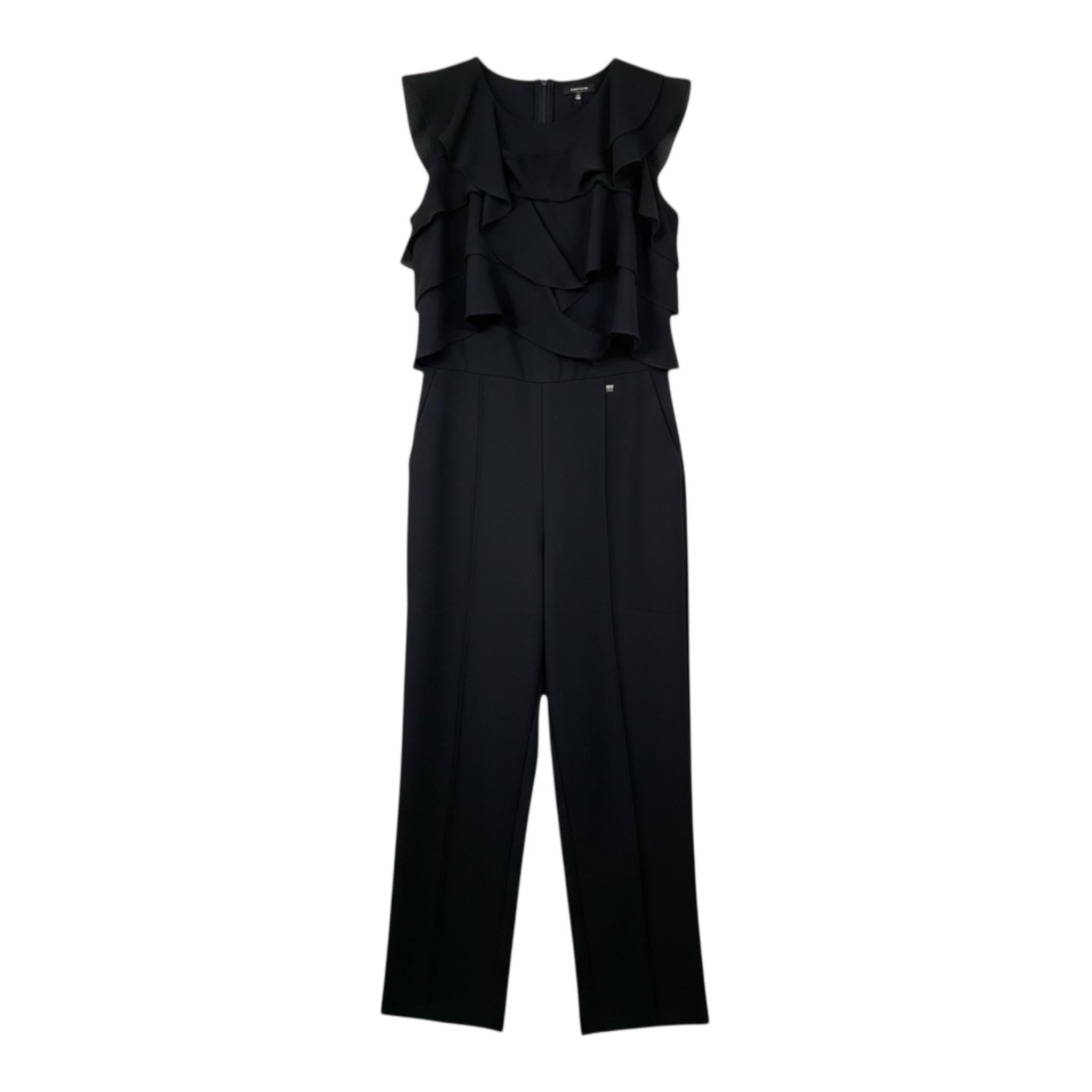 Kocca Tuta Intera Tinta Unita Giromanica per Bambina NADINI NERO Kocca 