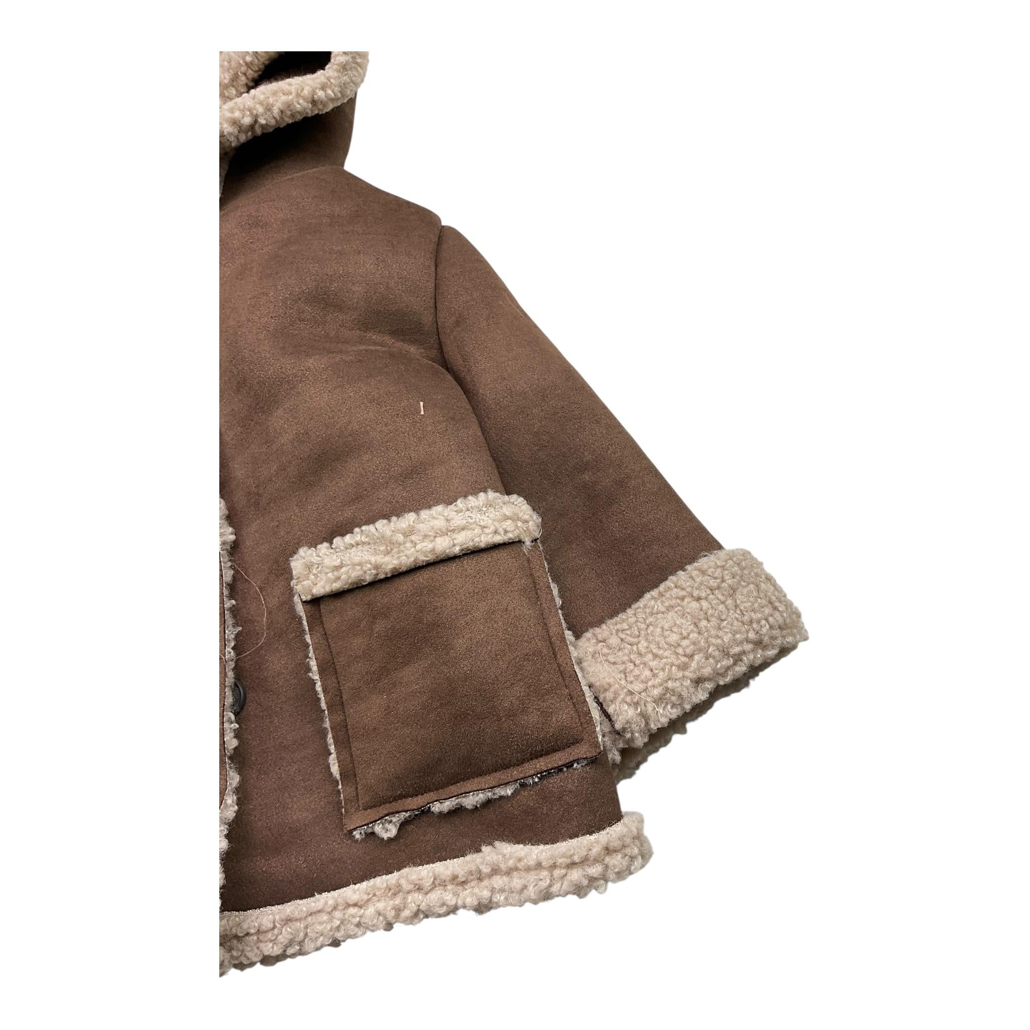 MANUEL RITZ cappottino tinta unita con cappuccio Marrone per Neonato MR2750X MARRONE MANUEL RITZ 