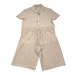 Daniele Alessandrini Completo 2 Pezzi Camicia-Bermuda Tinta Unita per Bambino 1236C00230 BEIGE DANIELE ALESSANDRINI 