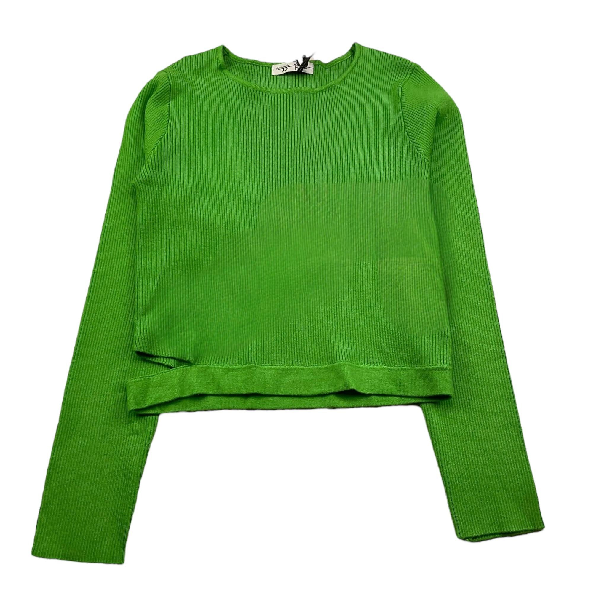 TO be too maglia tinta unita Verde per Bambina TBT2342VI VERDE TO be too 