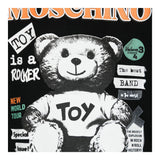 MOSCHINO shirt girocollo tinta unita con stampa Nero per Bambina HDO00U NERO MOSCHINO 