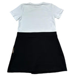 Just Cavalli Abito Mezza Manica Bicolore con Logo per Bambina JGP26161VE BIANCO/NERO JUST CAVALLI 