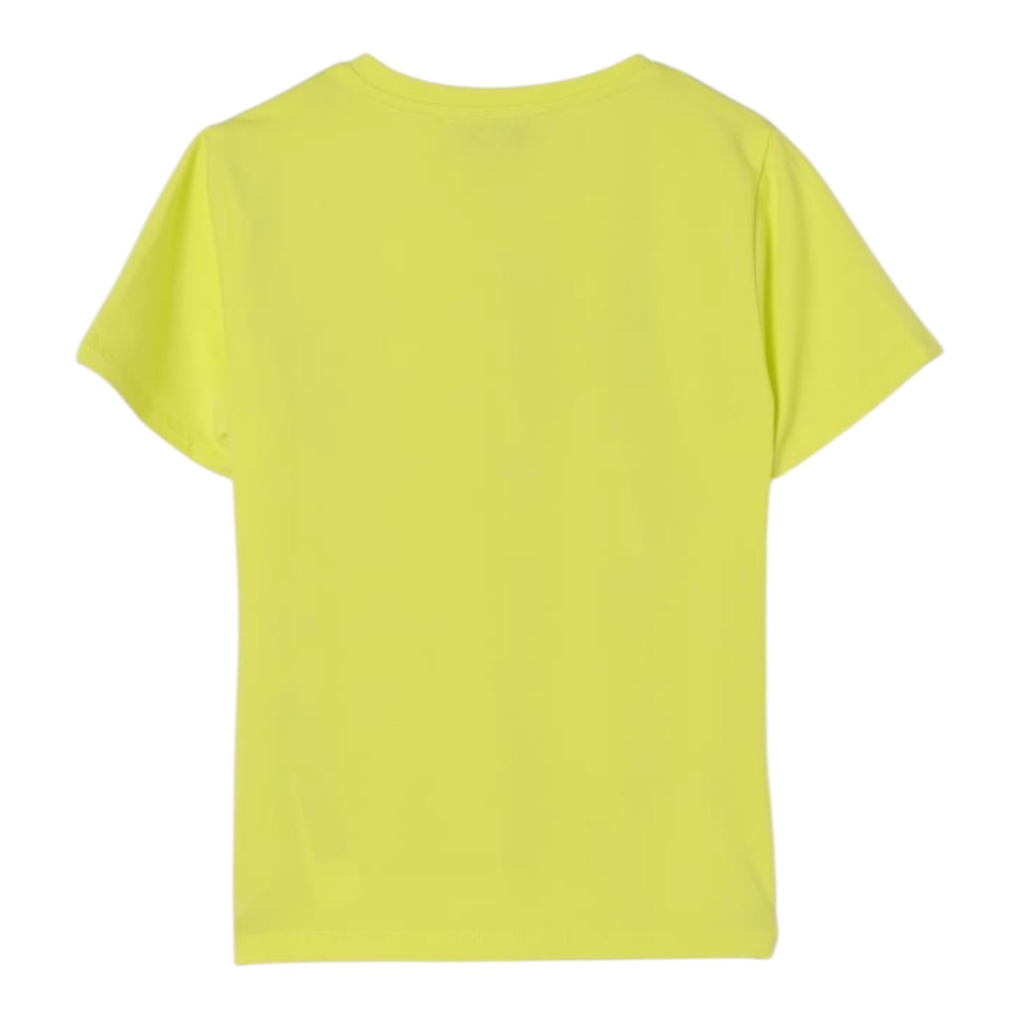 Twinset T-Shirt Girocollo Tinta Unita con Stampa per Bambina 251GJ2485JX GIALLO TWINSET 