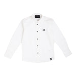 John Richmond Camicia Manica Lunga Tinta Unita con Stampa per Neonato RBP23018CA BIANCO JOHN RICHMOND 
