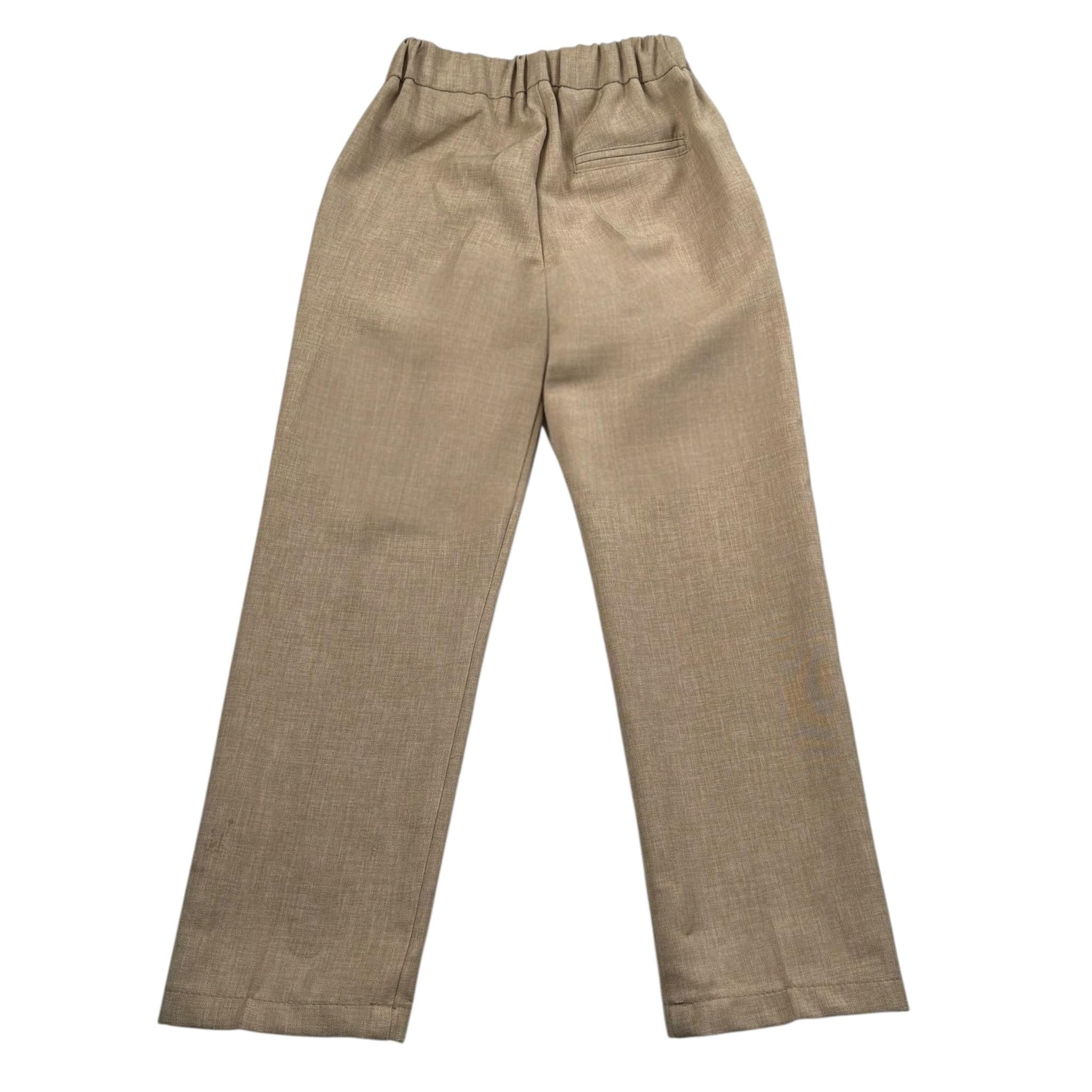 Daniele Alessandrini Pantalone Tinta Unita con Elastico In Vita per Bambino 1235P00104 BEIGE DANIELE ALESSANDRINI 