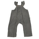 PETIT INDI salopette tinta unita Grigio per Neonata AW24B2311 GRIGIO PETIT INDI 