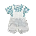 Babidu Completo 2 Pezzi Camicia-Salopette per Neonato 40406 BAINCO/VERDE BABIDU 