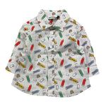 MOSCHINO camicia tinta unita con stampa Bianco per Neonato MUC01H BIANCO MOSCHINO 