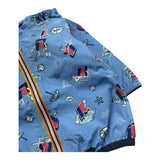 K-Way Giubbino Tinta Unita con Zip E Cappuccio per Neonato K2137YWX AZZURRO K-WAY 