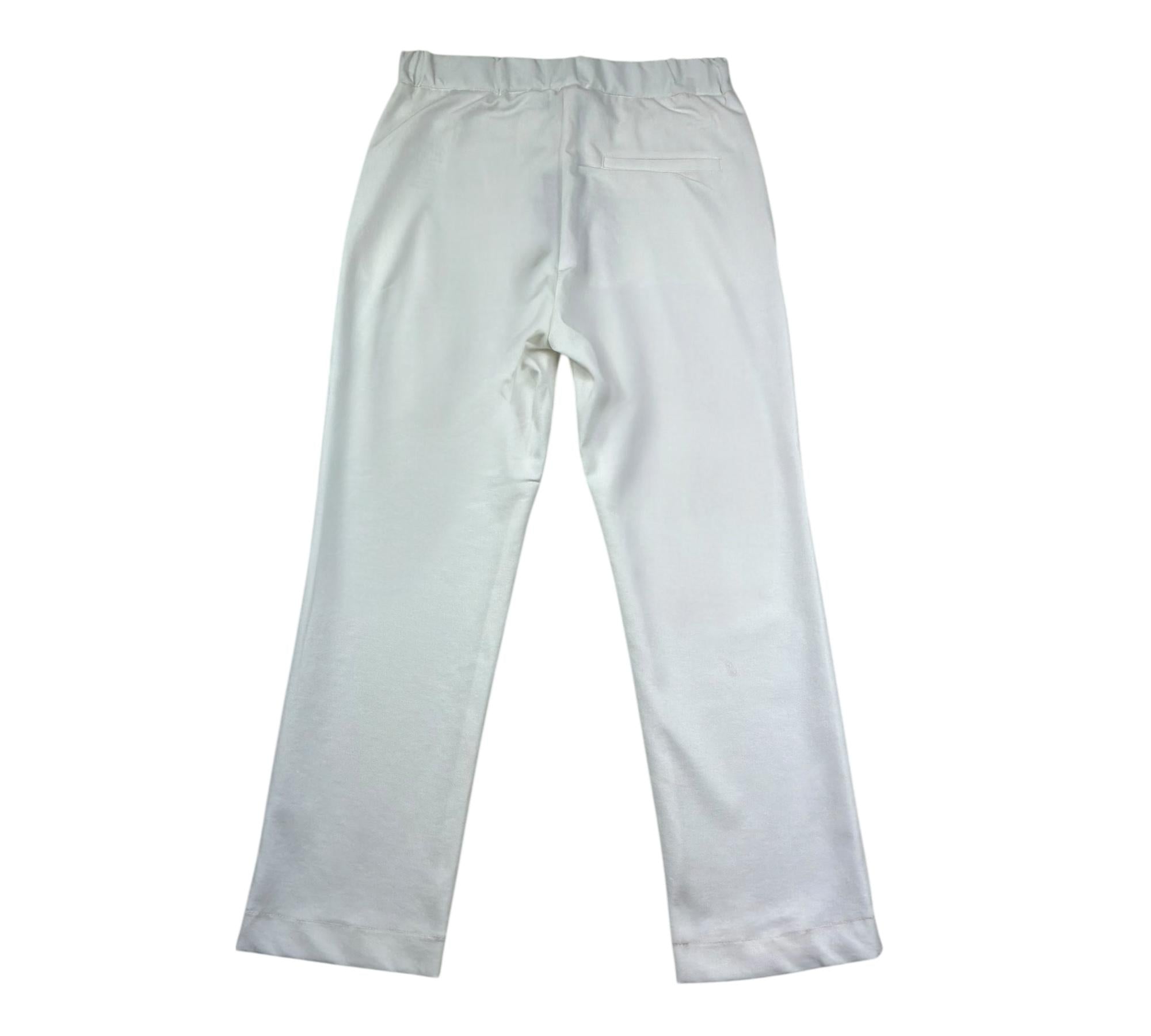 Paolo Pecora Pantalone Tinta Unita con Elastico In Vita per Bambino PP4199 BIANCO PAOLO PECORA 