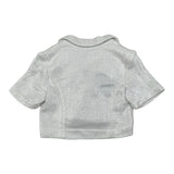 Fun & Fun Giacca Tinta Unita Mezza Manica per Bambina FNCBJK01029 ARGENTO FUN & FUN 