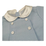 La Stupenderia Pagliaccetto Tinta Unita con Colletto per Neonato CBPG51 AZZURRO LA STUPENDERIA 