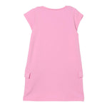 Liu Jo Abito Mezza Manica Tinta Unita con Logo per Bambina KA5017X ROSA LIU JO 