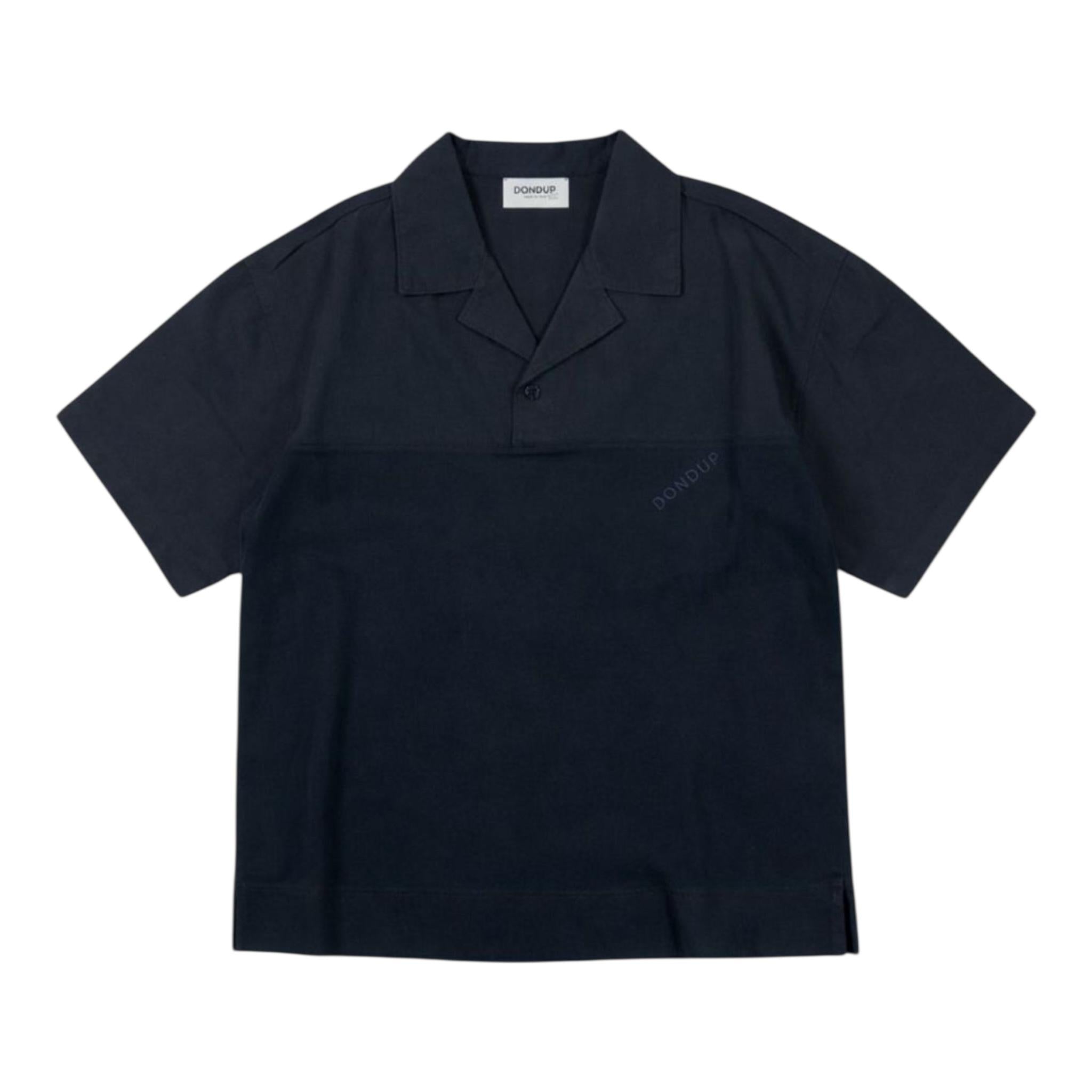 Dondup T-Shirt Tinta Unita con Colletto per Bambino DMTS040 BLU DONDUP 