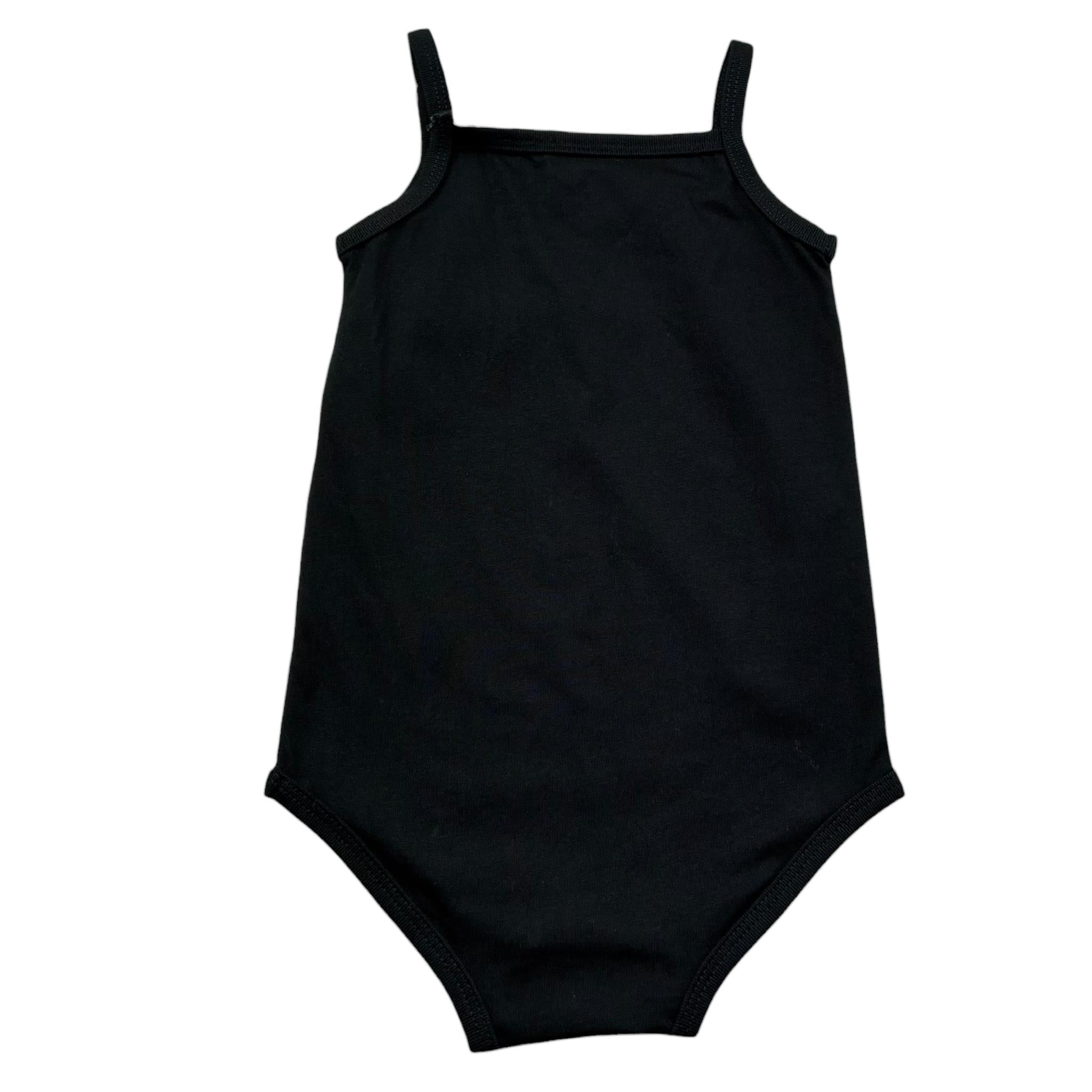 John Richmond Body Bretelline Tinta Unita con Logo per Neonata RIP26084BD NERO JOHN RICHMOND 