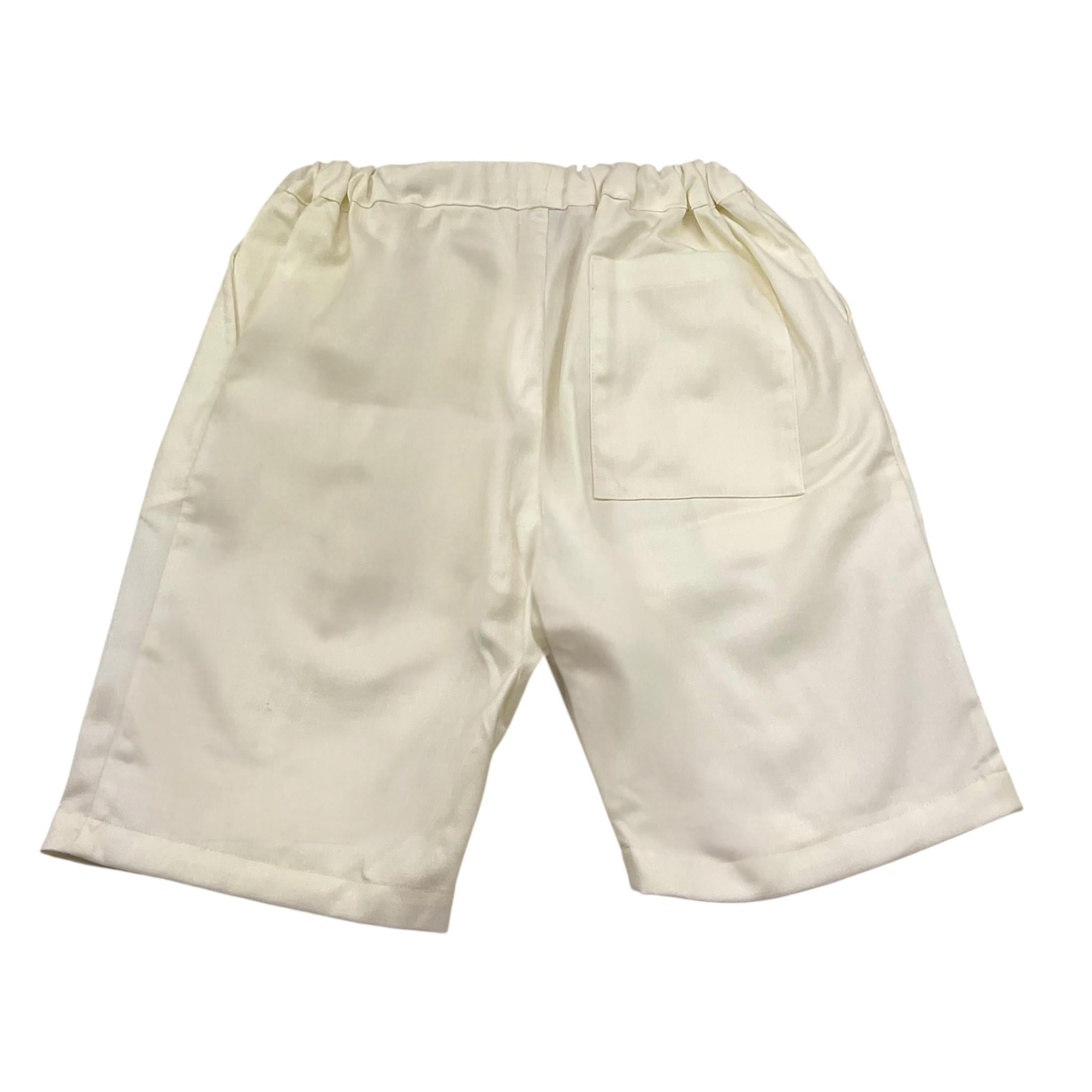 Mood_One Bermuda Tinta Unita con Elastico In Vita per Bambino BBERMUDA PANNA MOOD_ONE 