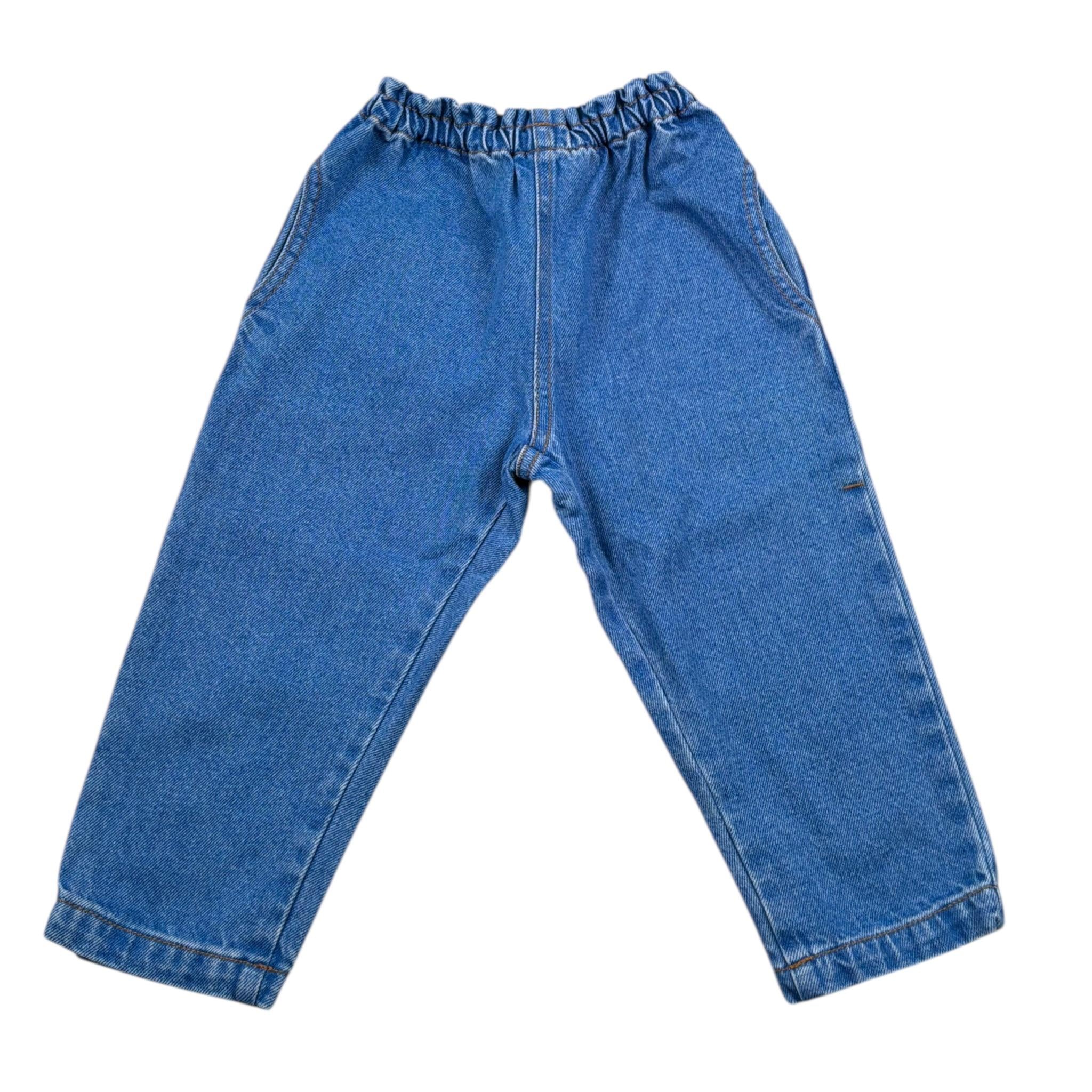 Play Up Jeans Tinta Unita con Elastico In Vita per Neonato PA022AQ11604 AZZURRO PLAY UP 