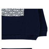 Moschino Felpa Chiusa Girocollo Tinta Unita con Stampe per Neonato MUF05U BLU MOSCHINO 