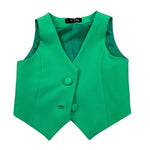 Petit Posh Gilet Tinta Unita per Neonata GFBS25028GLXN VERDE PETIT POSH 
