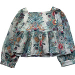 Just Cavalli Camicia Manica Lunga Stampa Fantasia per Bambina JGP26132BL AZZURRO JUST CAVALLI 