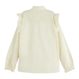 Scotch & Shrunk Camicia Tinta Unita con Ricami per Bambina 179329 AVORIO SCOTCH & SHRUNK 
