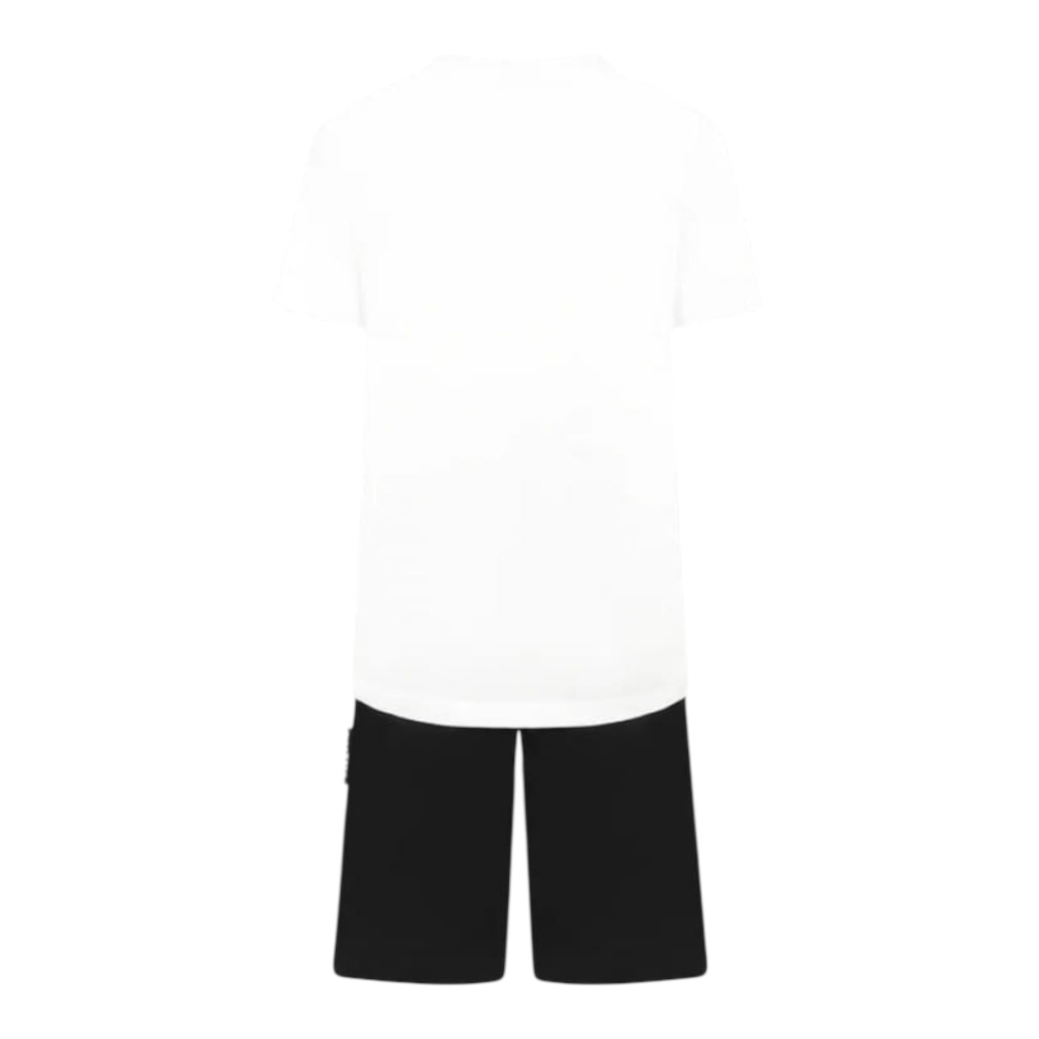 John Richmond Completo 2 Pezzi T-Shirt-Bermuda Bicolore per Bambino RBP25161CJJ BIANCO/NERO JOHN RICHMOND 