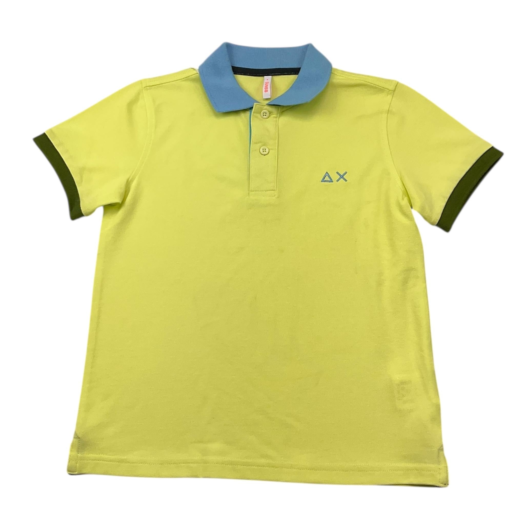 Sun68 Polo Mezza Manica Tinta Unita per Bambino CPA35316 GIALLO SUN68 