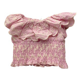 U+È Top Tinta Unita Traforato per Neonata UE1783 ROSA U+è 