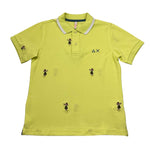 Sun68 Polo Mezza Manica Tinta Unita per Bambino CPA35328 GIALLO SUN68 