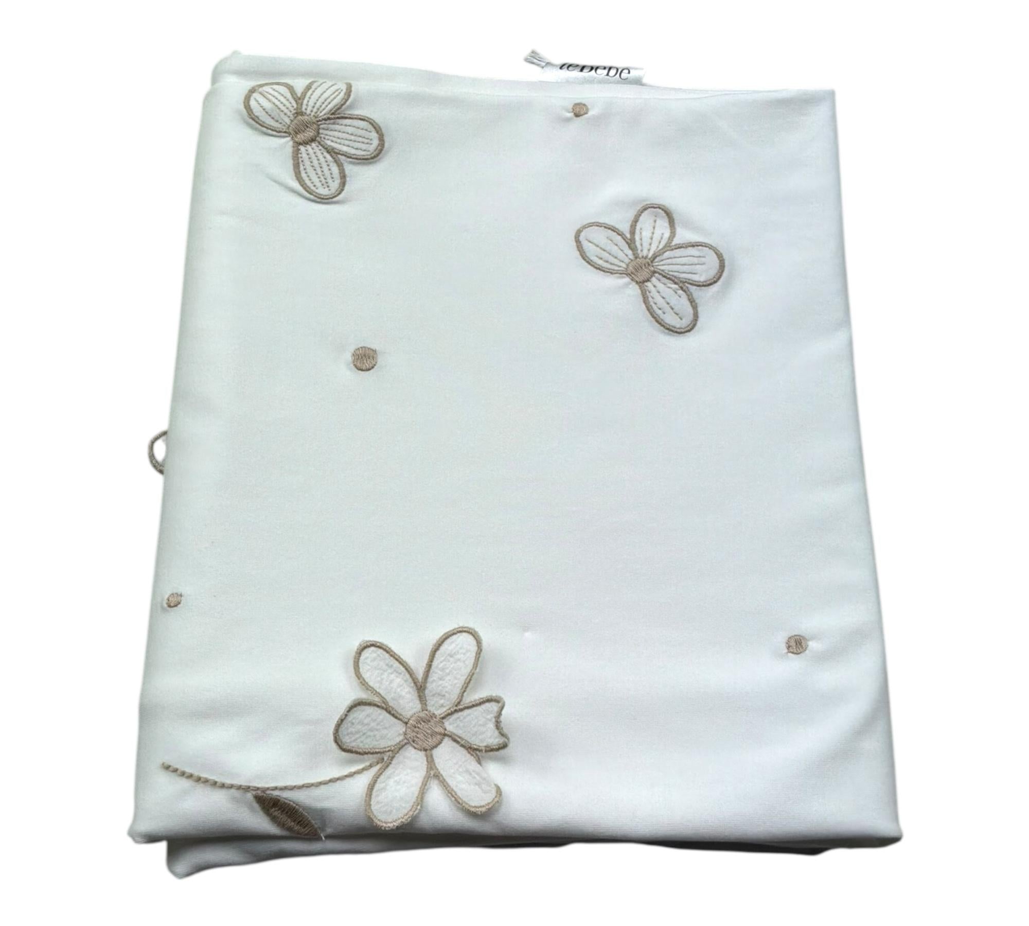 Le Bebe Coperta Tinta Unita con Ricami per Neonata LBG6307 BIANCO LE BEBE 