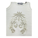 Just Cavalli Canotta Girocollo Tinta Unita con Trafori per Bambina JGP26135CN AVORIO JUST CAVALLI 