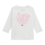 Guess Shirt Girocollo Tinta Unita con Logo per Neonata A5RI01K6YW4 BIANCO GUESS 