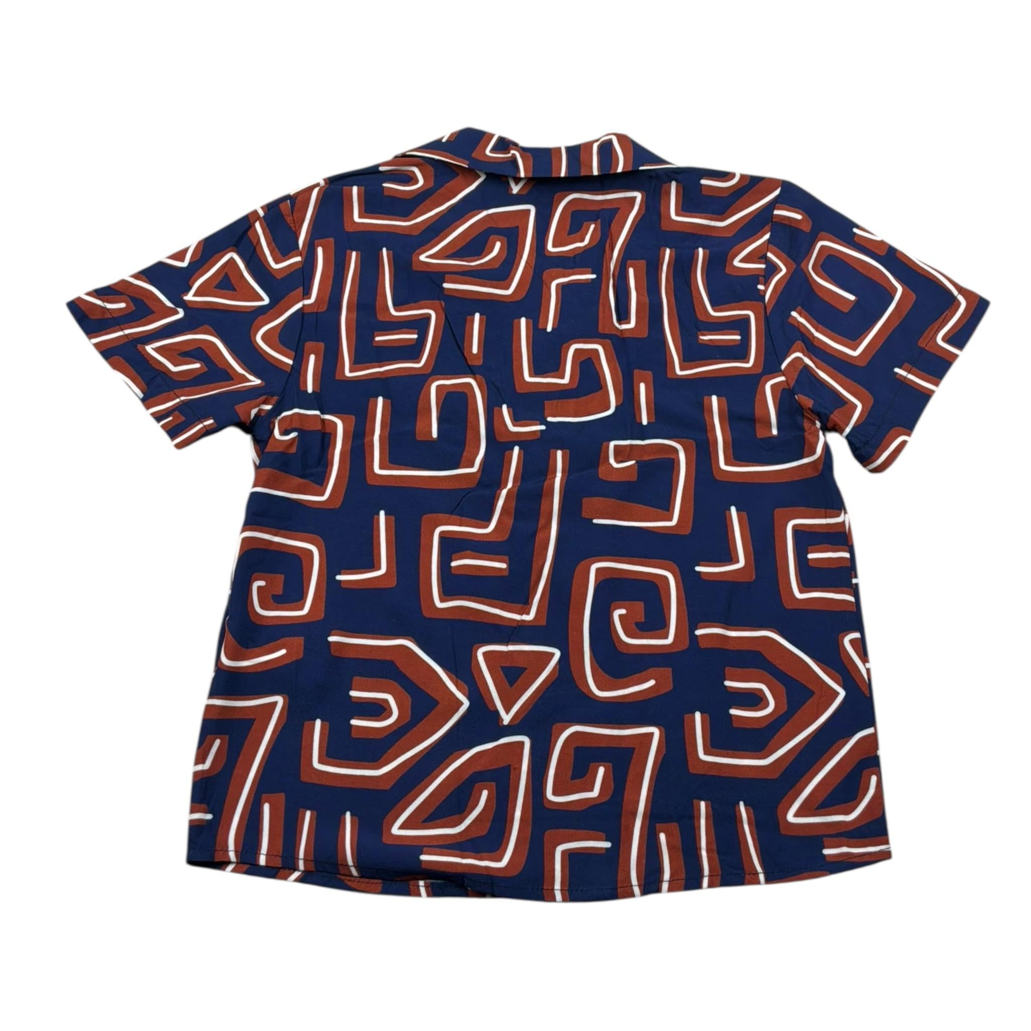 Never Too Camicia tinta unita con Fantasia Blu per Bambino NT2390B BLU NEVER TOO 