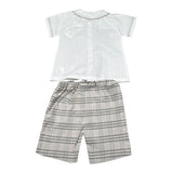 Malvi & Co Completo 2 Pezzi Camicia-Salpette per Neonato S24I130STLQ BIANCO MALVI & CO 