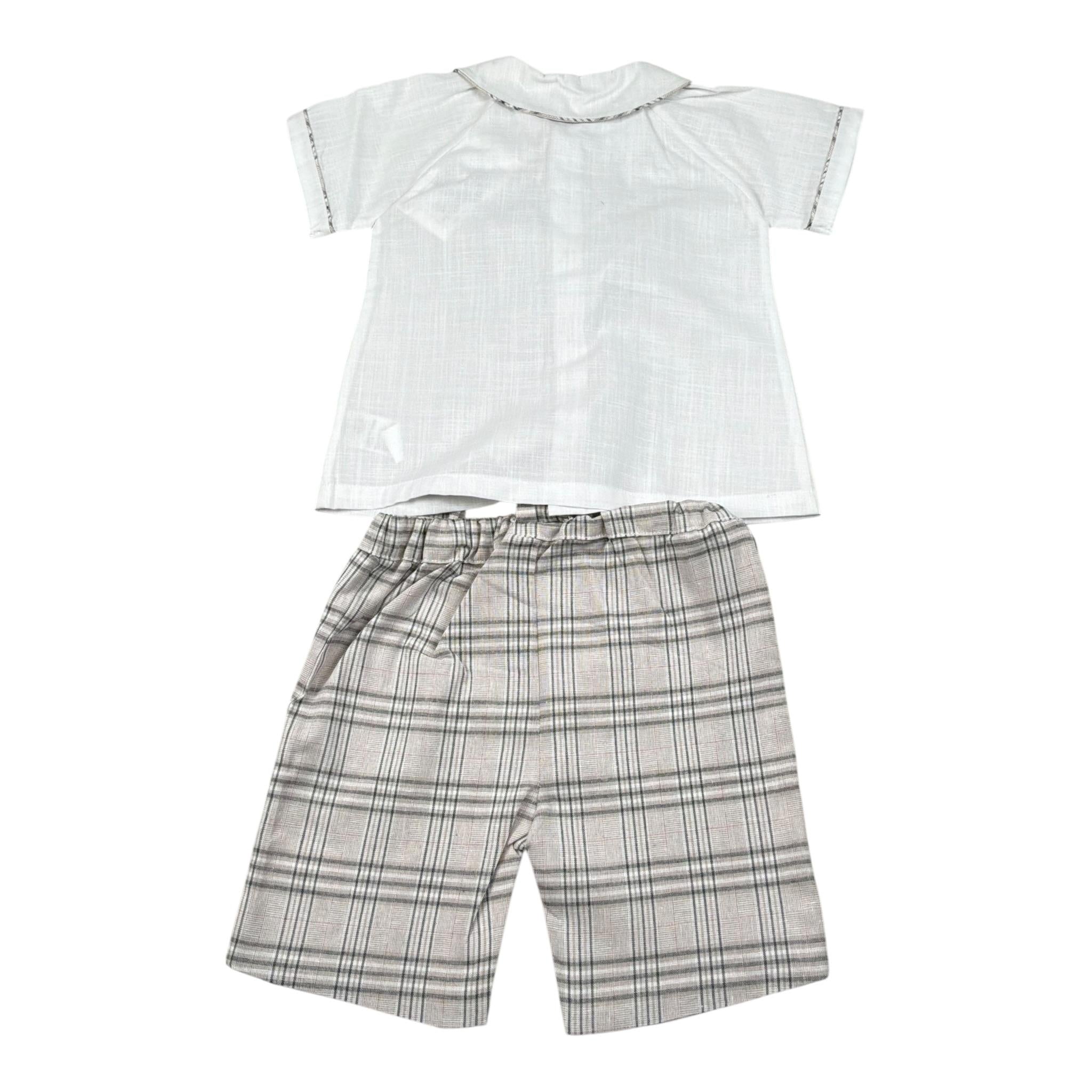 Malvi & Co Completo 2 Pezzi Camicia-Salpette per Neonato S24I130STLQ BIANCO MALVI & CO 