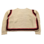 DIXIE maglia tinta unita con ricami Beige per Bambina NB32230G42 BEIGE DIXIE 