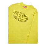 DIESEL shirt girocollo tinta unita con logo Giallo per Bambino J02016X GIALLO DIESEL 