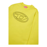 DIESEL shirt girocollo tinta unita con logo Giallo per Bambino J02016X GIALLO DIESEL 