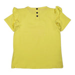 John Richmond T-Shirt Girocollo Tinta Unita con Stampa per Neonata RISP24037TS GIALLO JOHN RICHMOND 