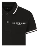 John Richmond Polo Mezza Manica Tinta Unita per Bambino RBP25010POXX NERO JOHN RICHMOND 
