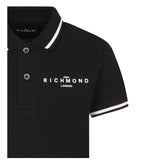 John Richmond Polo Mezza Manica Tinta Unita per Bambino RBP25010POXX NERO JOHN RICHMOND 