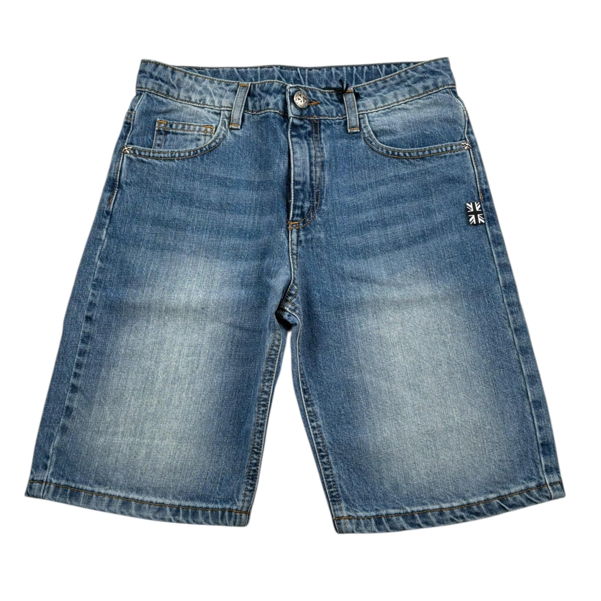 John Richmond Bermuda Tinta Unita con Girovita Regolabile per Bambino RBP25190BE BLU JOHN RICHMOND 