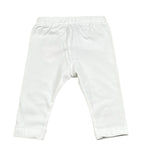 Moschino Leggins Tinta Unita con Stampa per Neonata MIP032 BIANCO MOSCHINO 