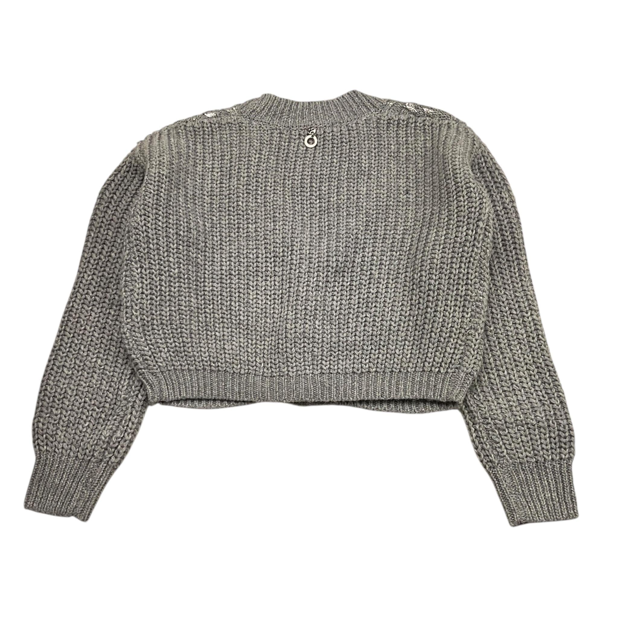 RELISH cardigan tinta unita con stampa Grigio per Bambina RGA2402114002 GRIGIO RELISH 